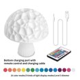 thumbnail image 2 of Lámpara De Mesa En Forma De Hongo Con Impresión 3D Lámpara De Noche De 16 Colores Ajustables Lámpara Recargable Con Cable Usb Control Remoto Speravity HA016326-00, 2 of 6