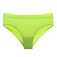 thumbnail image 1 of GDREDA String en Dentelle pour Femmes Triangle Respirant Élastique Exercice Sans Coutures Couleur Unie String Vert Armée,P, 1 of 2
