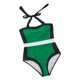thumbnail image 1 of Traje de baño sexy para mujer Traje de baño de bikini de lunares de patchwork Traje de baño Fridja hfkajh103086, 1 of 5