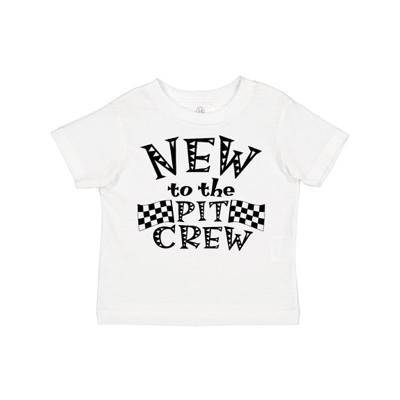 Inktastic New to the Pit Crew Racing Flags Boys or Girls Toddler T-Shirt