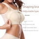 thumbnail image 3 of Sujetador moldeador con hebilla frontal y copa ligera para mujer, sin aros de acero, elástico en los laterales, ajustable, de doble capa, con espalda hermosa, 3 of 6