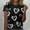 #025-Black, variant on Women's Loose Fit T-shirt, Fashionable with Random Valentine's Day Print, Round Neck Short Sleeve for Casual and Daily Wear