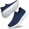 thumbnail image 6 of YHOON Mens Walking Shoes Non Slip Casual Shoes Lightweight Breathable Tennis Sneakers Navy Blue Size 7, 6 of 8