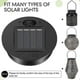 thumbnail image 3 of 6 Pcs Solar Lights Replacement Top 7 Lumens Solar Lantern Parts Led Solar Panel Lantern Lid Lights, 3 of 5