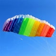 thumbnail image 5 of 1.4m Kite, Easy To Fly Kiteboarding Dual Line Adults Giant Rainbow Paragliders Kitesurfing Parafoil Kites Prism Efoil Foil Hydrofoil Kite Entertainment, 5 of 10