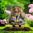 thumbnail image 6 of sruoe Garden Decoration Ground Insert, Fairy Garden Stakes, Garden Statues, Fairy Flower Pot Decor, Decorative Yard Stakes, Ground Insert Potted, Figurines for Patio Home, 6 of 6