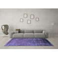 thumbnail image 3 of Ahgly Company Machine Washable Indoor Rectangle Oriental Blue Traditional Area Rugs, 5' x 7', 3 of 4