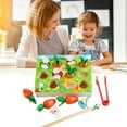 thumbnail image 4 of Juguetes Montessori Clip de abejas Motor educación Carrot Harvest Game Juguetes de Ejercicio Sunnimix Clip Bee juego, 4 of 8