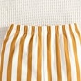 thumbnail image 6 of Ugoldhm Girls Summer Clothes 2 Piece Cute Off the Shoulder Top and Striped Flare-Leg Pant Kids Clothing Set Size 4-8, 6 of 8