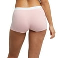 thumbnail image 2 of Women's Hanes 45VOBB Original Stretch Vintage Boxer Brief - 3 Pack (Lilac/White/Silver M), 2 of 4