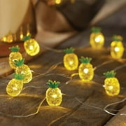Mainstays 6ft Pineapple Indoor LED Fairy String Lights with Battery Operated Automatic Timer - 18 LED Lights