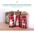 thumbnail image 3 of Bearachild Botella de vino de Navidad cubierta antipolvo Festival vestido flexible tela práctica funda protectora fiesta restaurante vacaciones Kits de decoración para fiestas Papá Noel Bearachild HA069853-01, 3 of 6