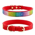 thumbnail image 1 of 3 Adjustable Sizes Color Rhinestone Collars With Tie Girls Cat Collar With Metal Buckle Adjustable Puppy Collars Bling For Small Cat Dogs As Pet Leather Dog Leash Science Diet Large Breed Puppy Can, 1 of 3