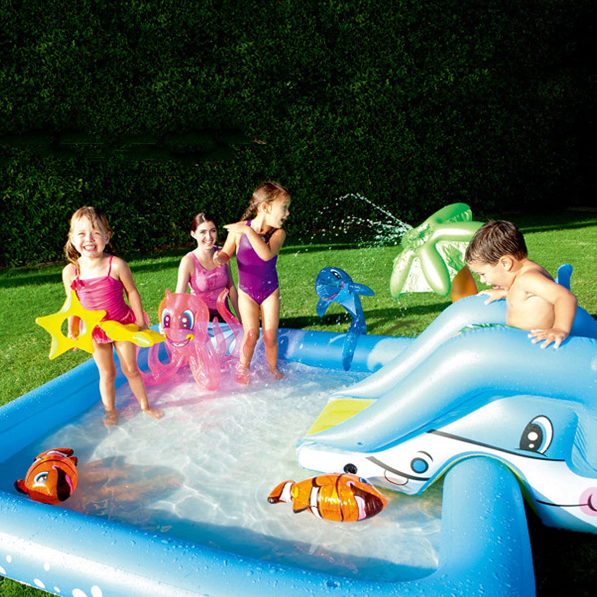 inflatable playground water