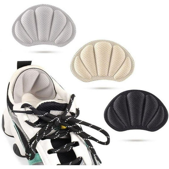 1 Pair Heel Grips Liner Cushions Inserts for Loose Shoes Insert Pads for Too Big Shoes Heel Pads Snugs for Men Women Filler Improve Shoe Comfort, Prevent Heel Slip and Blister (Grey)