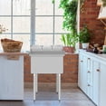 thumbnail image 3 of Gymax Stainless Steel Utility Sink 30'' Single Bowl Commercial Kitchen Sink, 3 of 9