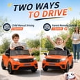 thumbnail image 5 of UBesGoo Licensed Land Rover Ride On Car, 12V Electric Car for Kids, Toddler Car Toy with Remote Control, LED Lights & Bluetooth, Ages 2-5, Orange, 5 of 9
