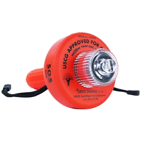 Sirius Signal C-1003 USCG Approved Marine SOS Signal and Boat Flare Replacement with Distress Flag and Whistle
