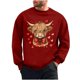 thumbnail image 2 of Ceisia Men's Regular-Fit Crew-Neck Heart-Yak Printed Casual Sweatshirt Gift, 2 of 6