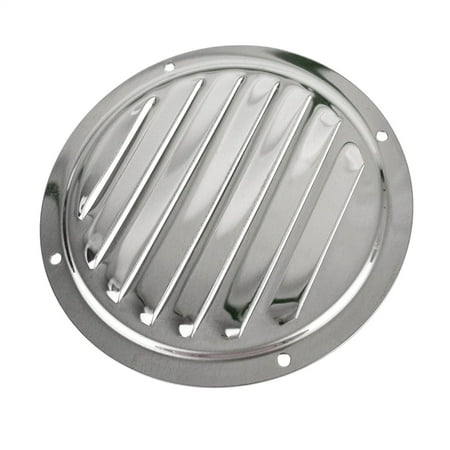 62 Vent - Louvre Vent Air Ventilator Grill Round Stainless Steel Marine Grade 316 DK86 By A B Tools