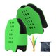 thumbnail image 1 of Raquetas de mano de bádminton, volante, paletas portátiles ligeras y transpirables para Verde, 1 of 8