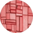 thumbnail image 1 of Ahgly Company Machine Washable Indoor Round Transitional Red Area Rugs, 7' Round, 1 of 7