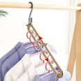thumbnail image 2 of Bxaolu Space Saving Hangers 9-Hole Heavy Duty for Closet Organizers and Storage, 360° Swivel Hook, Cascading Design for Wardrobe, Apartment, RV Storage, Home Essentials, 2 of 7