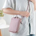 thumbnail image 3 of Bolso de mujer de diseño nicho, bolso de hombro moderno y sencillo, bolso de cuero para teléfono, bolso de mensajero para mujer, mini, 3 of 6