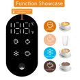 thumbnail image 3 of JOVELL Electric Milk Frother 4 in 1, Automatic Milk Steamer with Temperature Control, 12oz Warm and Cold Foam Maker for Coffee Latte Cappuccino, Black, 3 of 9