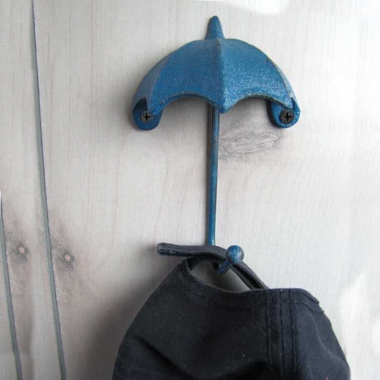 3D Blue Umbrella Swivel Wall Hat Hanger Rain Coat Rack Keychain Key Chain Holder 3D Blue Umbrella Swivel Wall Hat Hanger Rain Coat Rack Keychain Key Chain Holder
