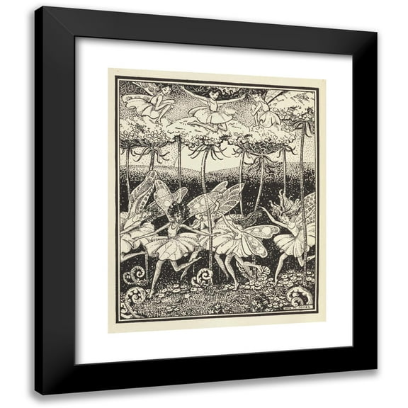Lois Mailou Jones 12x14 Black Modern Framed Museum Art Print Titled - The Picture-Poetry Book Pl26 (1935)