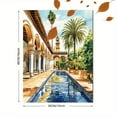 thumbnail image 3 of Spanish Courtyard Reflection Canvas Print/Wall Art， Suitable for Living Room， Bedroom， Bathroom， Office， and Hotel Decoration., 3 of 8