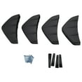 thumbnail image 2 of 4 Pcs Universal Car Rear Bumper Lip Diffuser Shark Fin Style Car Back Bumper Spoiler Lip Splitter Car-Styling Auto Accessories,4*Rear Bumper Spoiler,black, 2 of 5