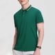 thumbnail image 5 of Mens Casual Manga Corta Botón Abajo Camisas de Color Sólido Botón Turndown Cuello Blusa Camisa, Poliéster, 5 of 5
