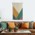 thumbnail image 6 of Twfbrm Large Macrame Wall Hanging Tapestry, Handmade Dip Dye Tassel Tapestry with Earth Tones, Vintage Boho Cotton Rope Wall Art, Natural Fiber Home Decor for Living Room, Bedroom, Nursery(20"x32"), 6 of 8