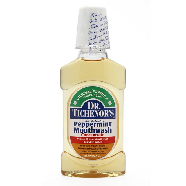 Dr. Tichenor's All Natural Peppermint Mouthwash, 8 Oz.
