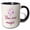 Black/White, variant on 3drose, Sparkle Image with Text of You Are Magic, 11oz Two-tone Green Mug
