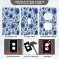 thumbnail image 5 of Switch Panel Switch Decoration 2.76x4.53x0.28 Inches Unused Outlet Cover Switch Plate Wall Plates Living Room Kitchen Bedroom Study Switches Blue Flower Cartoon, 5 of 8