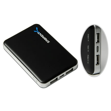 Sabrent 5000mAh Portable Backup Battery Power Bank Charger w/ Dual USB