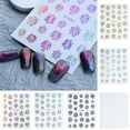 thumbnail image 4 of Dengmore Nail Art Stickers for Women Three-dimensional Lasers Colorful Fireworkes Glue Nail Stickers DIY Decals Beauty Nail Stickers Flame Nail Polish Strips Wraps, 4 of 4