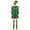 Green-A, variant on TiaoBug Womens 6Pcs Christmas Elf Santa Helper Costume Full Set Adult Xmas Holiday Party Cosplay Outfits Green-A L