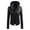 Black, variant on Babysbule Winter Jackets for Women Women Sweatshirt Button Slim Zipper Long Sleeve Jacket Warm Coat Leather Jacket