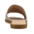 thumbnail image 4 of Journee Womens Prisilla Linen Slip On Flat Sandals, Widths Available, 4 of 10