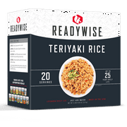 Ready Wise Teriyaki & Chicken 20 Serving, Shelf-Stable, Emergency Meal