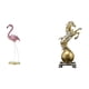 thumbnail image 1 of Escultura de resina Flamingorse, figura de arte moderno, decoración para el hogar, adorno coleccionable para jardín, patio, sala de estar, estante o c, 1 of 8