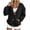 L0252 Black, variant on Women's Button-down Snap-button Sweatshirt Casual Long Sleeve Lightweight Knitted Sweaters Loose Fit