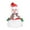 C, variant on Fridja Animated Christmas Hat with Music Plush Christmas Doll Hat Dancing Singing Glowing Santa Hat