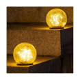 thumbnail image 2 of 2 piezas de 12 cm de bola de tierra solar con grietas para exteriores, impermeable, para balcón, jardín, patio, paisaje, luces decorativas para exteriores/jardín, 2 of 5