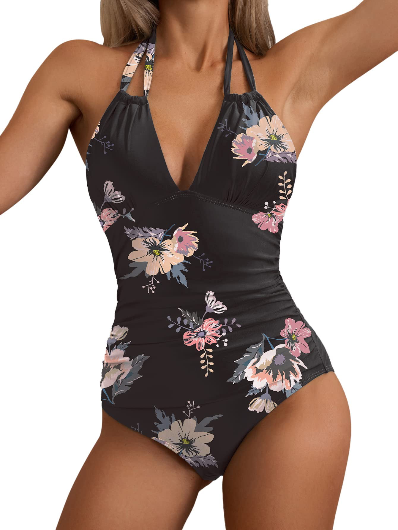 Buy B2prity Women's Slimming One Piece Swimsuits Tummy Control Bathing Suit  Halter Swimwear for Big Busted Curvy Woman Online at desertcartSeychelles