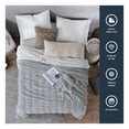 thumbnail image 3 of Cobertor Tipo Piel Ultrasuave y Calido, Ideal para Invierno. Esquimal (Gris, Individual), 3 of 6